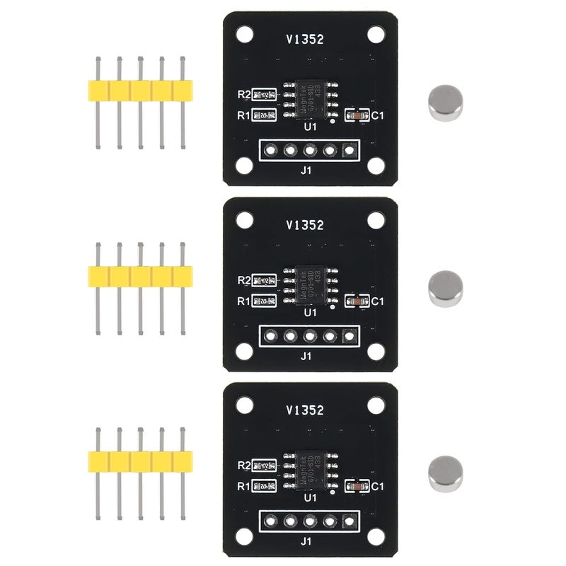 UMLIFE 3PCS MT6701 Magnetic Encoder Magnetic Induction Angle Measurement Sensor Module 14bit High Precision Replacement AS5600 - Image 1